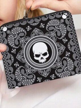 ⭐️ FREE New Black & White Skull Pouch with *Bundle Purchase